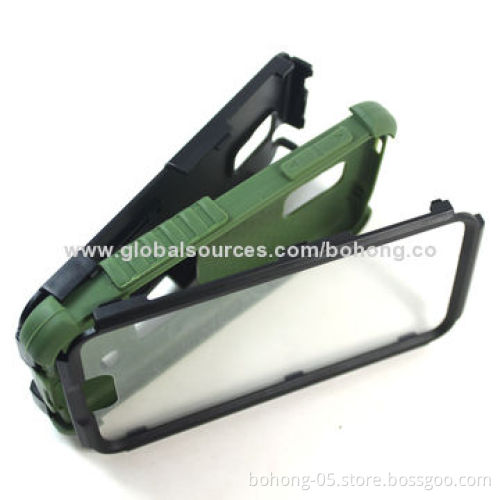 King Tun PC + TPU 4-in-1 Cases for Samsung S5, different colors available, 500 pieces MOQ each color